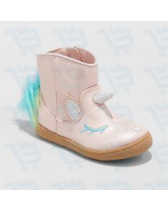 Toddler Girls Leticia Metallic Unicorn Ankle Boots Cat Jack Pink Size 5Us; EU: 20; Condition: NEW
