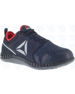 Reebok Work Men's Zprint Steel Toe Athletic Work Shoe Navy/red/Grey ; Condition: NEW; Size: US: 8 ~ EU: 40.5