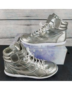 Chinese Laundry Women’s Silver High Top Sneakers Fashion Edwina Metallic Shoe; Size: MULTIPLE; Condition: NEW
