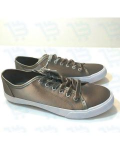 Mossimo Womens Brown Pewter Jena Velvet Lace Sneakers Casual Tennis Shoes Size 7 Us; EU: 38; Condition: NEW