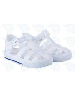 Igor Tennis Solid Sandal - Toddler Girl's Size 7.5, White; EU: 24; Condition: NEW