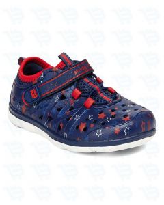 Stride Rite Made2Play® Phibian Sneaker Sandal Blue Navy Star Bue-Red; Size: MULTIPLE; Condition: NEW