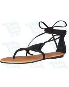 Qupid Archer-470 Thong Lace up sandal women's Size US: 6 black; EU: 36; Condition: NEW